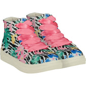 A'Dee Girls Zebra Print High Top Trainers